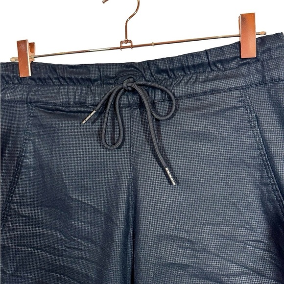 Bevy Flog Shely High Waisted Black Original Grid Mini Check Drawstring Pants - Picture 7 of 13